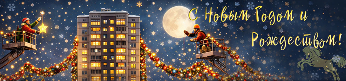 С Новым годом 2025 и  Рождеством!